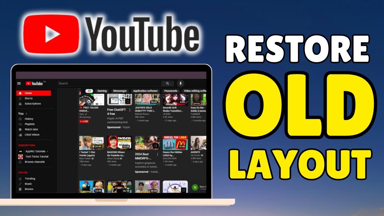 Restore Your YouTube Layout to Default: Simple Fixes for 2024