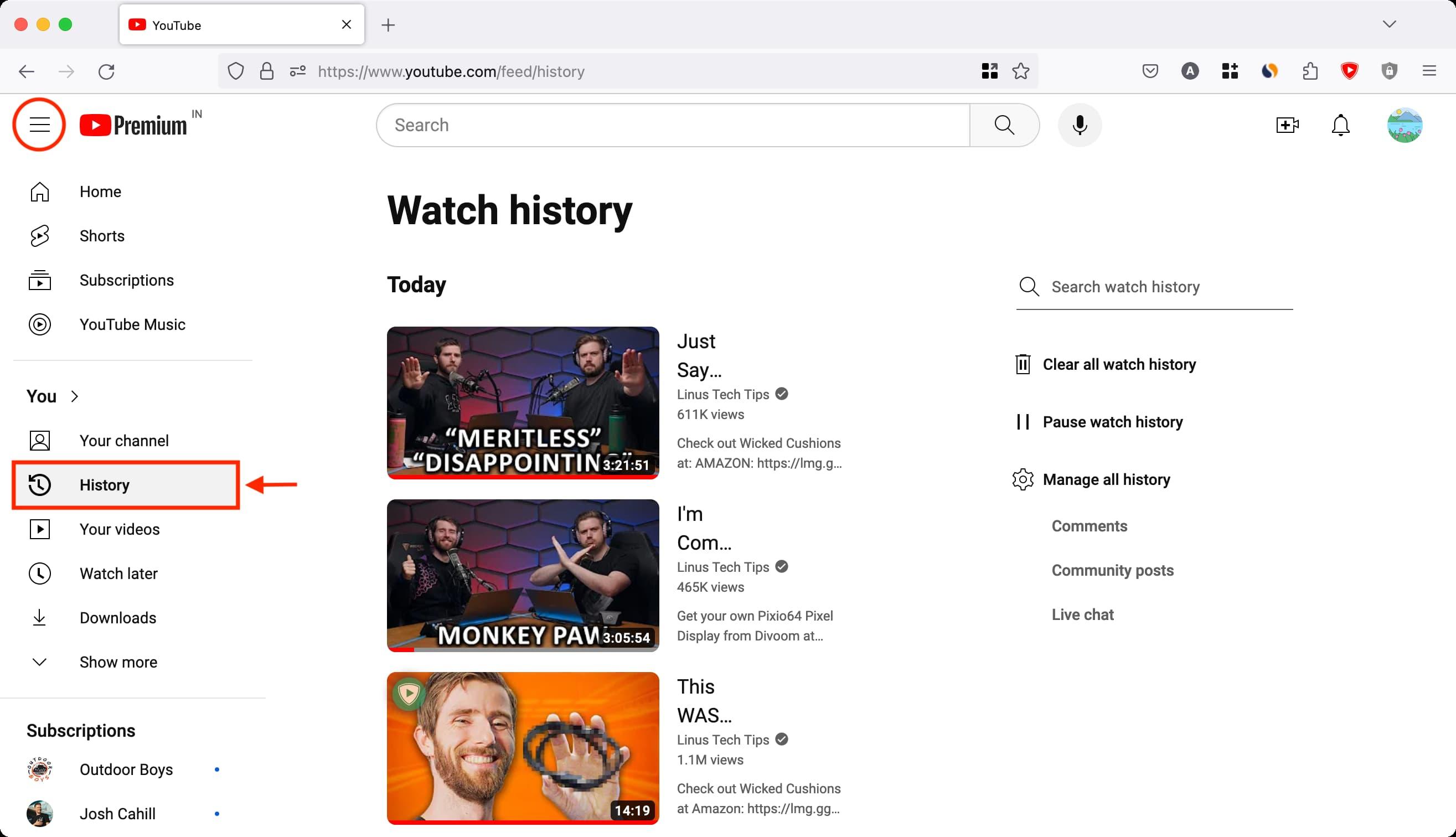 Clear Your Tracks: How to Delete YouTube History” (53 characters)