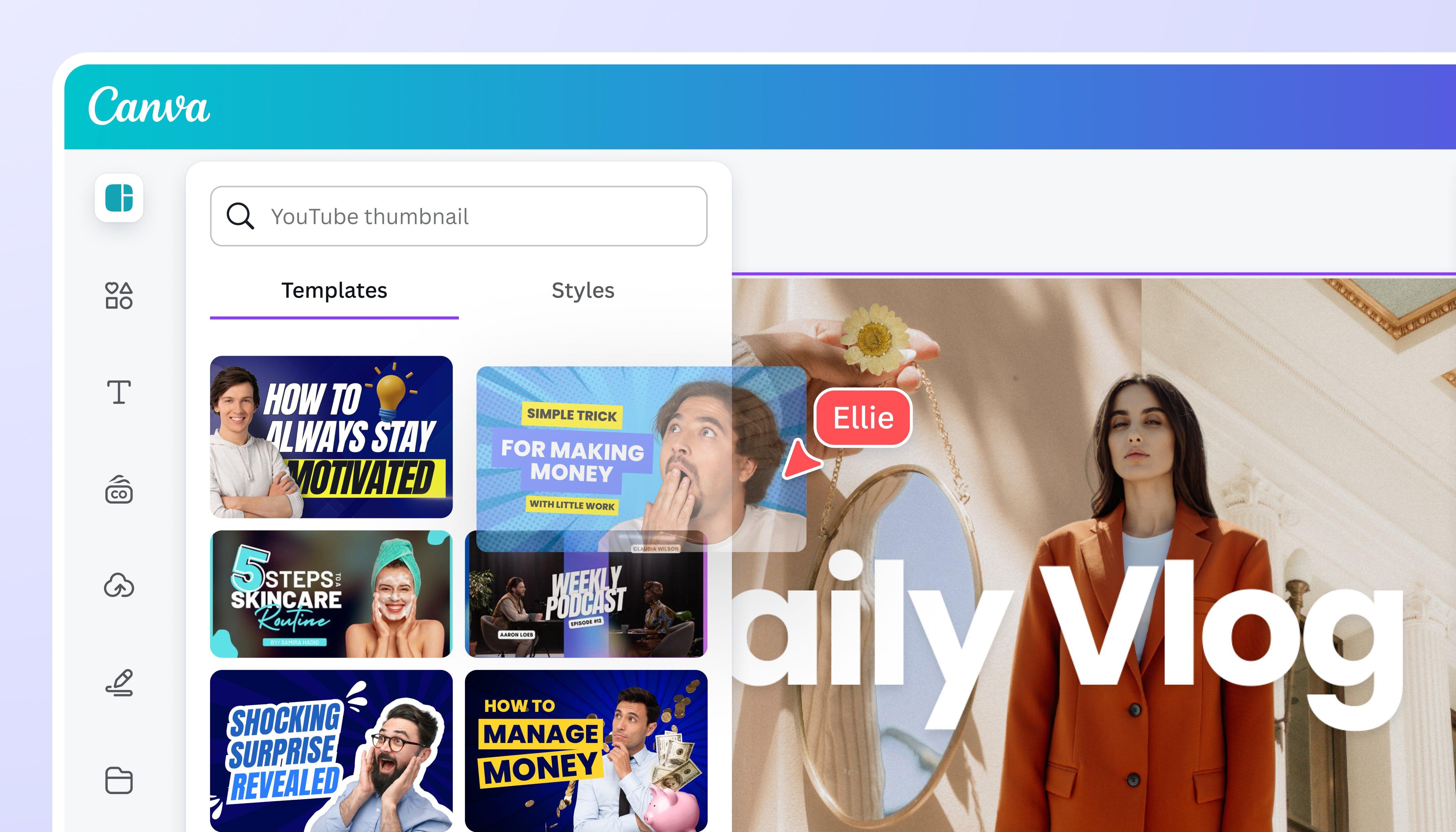 Design Principles for Visually Striking Thumbnail creations