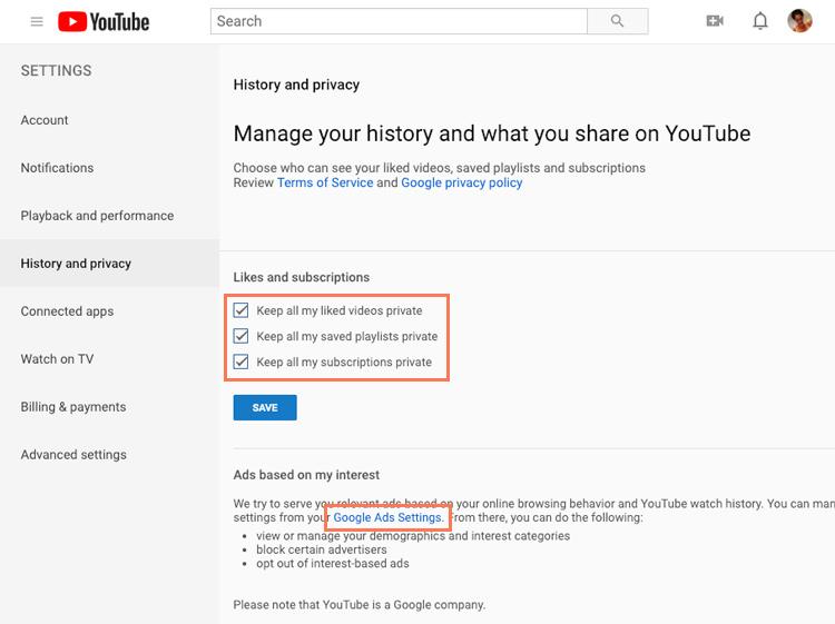 Understanding Privacy Settings on YouTube